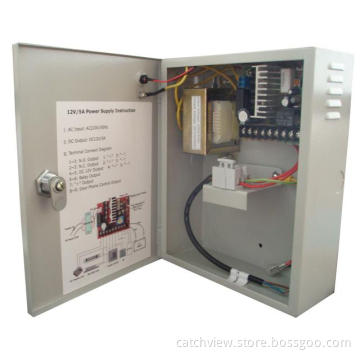 Power Supply Unit With Battery Back-up Connection for Access Control (CV-PSU1205T)
